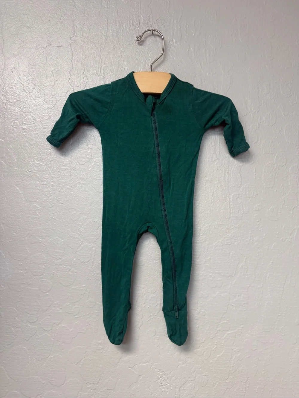 $23 ADD ON kyte baby bamboo green footie newborn 0-6M little sleepies